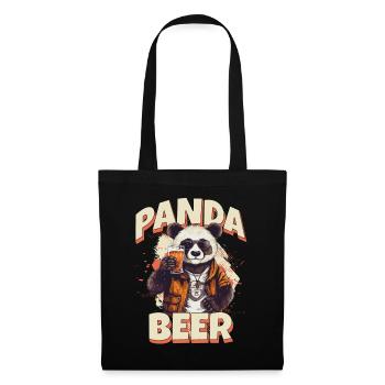 Panda Beer Beer Bear Funny Saying Humor Party - Tote Bag - black - Front