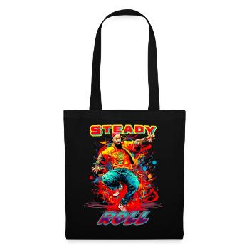 HIP HOP Roll stable - Sac en tissu - noir - Devant
