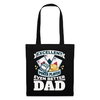Excellent Poker Player Even Better Dad Casino - Tote Bag - black - Front