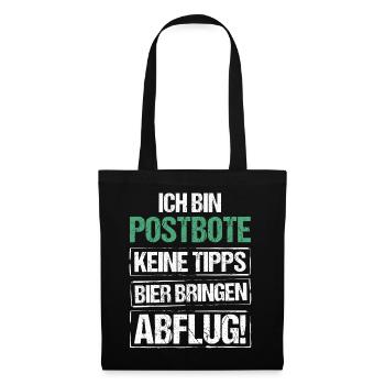 Je suis facteur - apportez de la bière et partez - Sac en tissu - noir - Devant