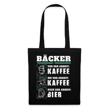 Mon quotidien de boulanger - Sac en tissu - noir - Devant