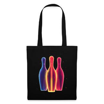 Bowling des années 90 - Sac en tissu - noir - Devant