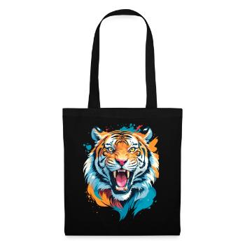 Nepal Tiger - Stoffbeutel - Schwarz - Vorne