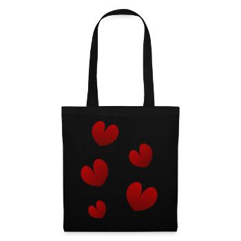 HEART. NOEL. CHRISTMAS. HEARTS. HEART. FATHER's DAY - Tote Bag - black - Front