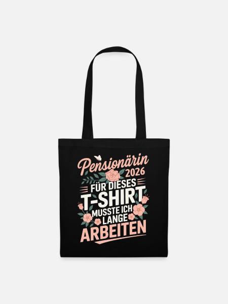 Pensionärin 2026 - Stoffbeutel - Schwarz
