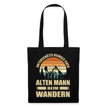 Outdoor Mountaineering Saying Outfit - Tote Bag - black - Front
