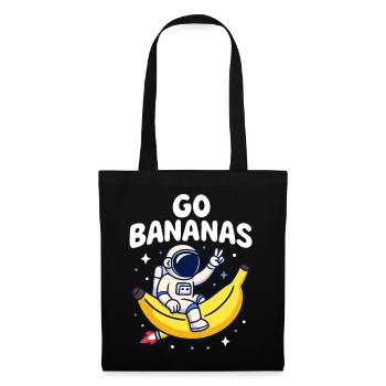 Go Bananas Astronaut Banana - Tote Bag - black - Front