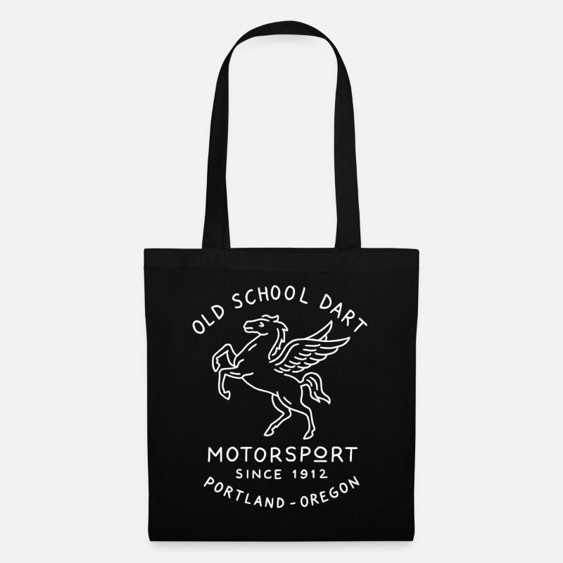 Pferd Motorsport - Stoffbeutel - Schwarz