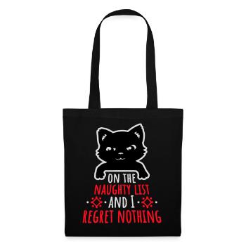 Sur la liste des vilains et ne regrette rien Böse Katze - Sac en tissu - noir - Devant