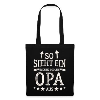 Voici à quoi ressemble un papy cool Meilleur grand-père - Sac en tissu - noir - Devant
