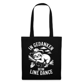 Le paresseux rêve de danse en ligne - Sac en tissu - noir - Devant