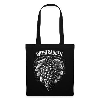 Grape Grape – Vintage Print - Sac en tissu - noir - Devant