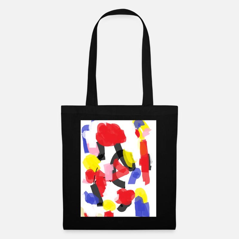 Colorful abstract pattern - Tote Bag - black