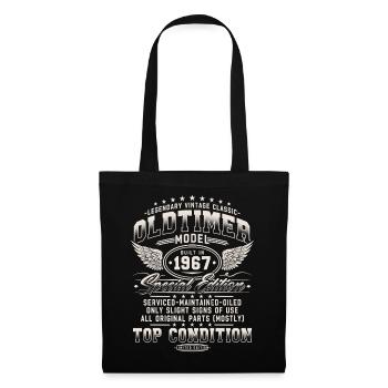 Vintage 1967 Vintage Retro Birthday Gift - Tote Bag - black - Front
