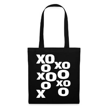 XOXO Love Typography Cute Valentine Design - Tote Bag - black - Front