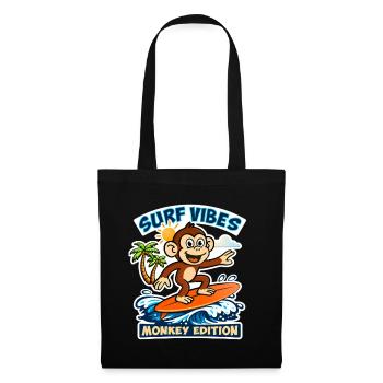 Surf vibes - monkey edition. - Tote Bag - black - Front