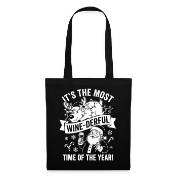 It’s the Most Wine-derful Time - Stoffbeutel - Schwarz - Vorne