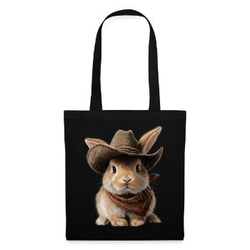 Pays de l’Ouest du Pays de l’Ouest du Chapeau Lapin Lapin - Sac en tissu - noir - Devant