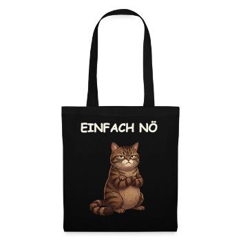 Cat Funny Saying - Tote Bag - black - Front