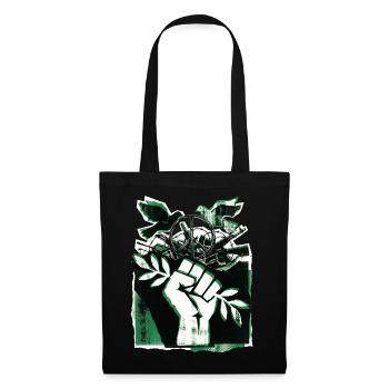 Against War Peace Fist - Tote Bag - black - Front