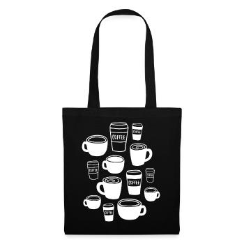 Coffee Kaffeebecher - Stoffbeutel - Schwarz - Vorne