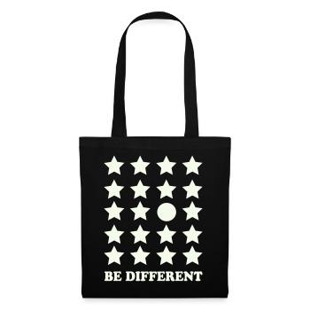 Cercle de la grille stellaire Be Different - Sac en tissu - noir - Devant