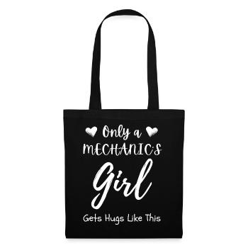 Mechanic Girl Funny Female Automotive Technician  - Tote Bag - black - Front