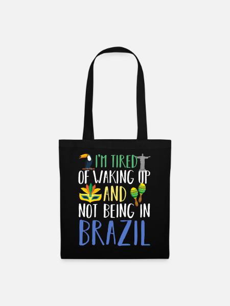 Brasilien - Stoffbeutel - Schwarz