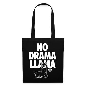Llama sans drame – Llama cool - Sac en tissu - noir - Devant