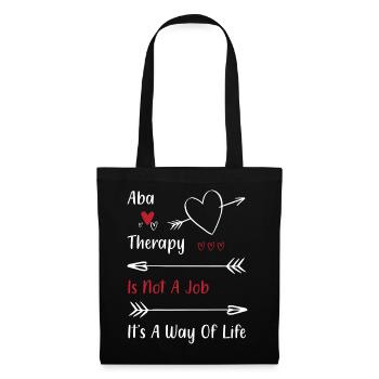 Verhaltenstherapie Therapie Verhalten - Stoffbeutel - Schwarz - Vorne