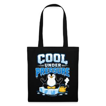 Cool Under Pressure Penguin Meditation - Tote Bag - black - Front