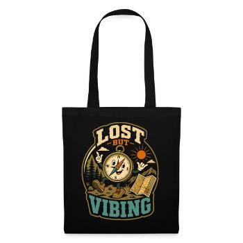 Lost But Vibing Wander Humor - Tote Bag - black - Front