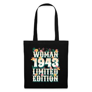 Birthday Woman born in 1943 Woman 80 years - Tote Bag - black - Front