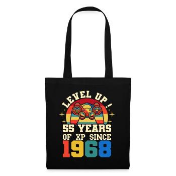 Level 55 1968 Birthday Gamer 55 years - Tote Bag - black - Front