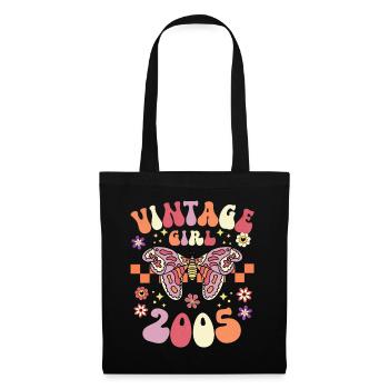 Groovy Et Rétro 2005 Femme 18 Ans Anniversaire - Sac en tissu - noir - Devant