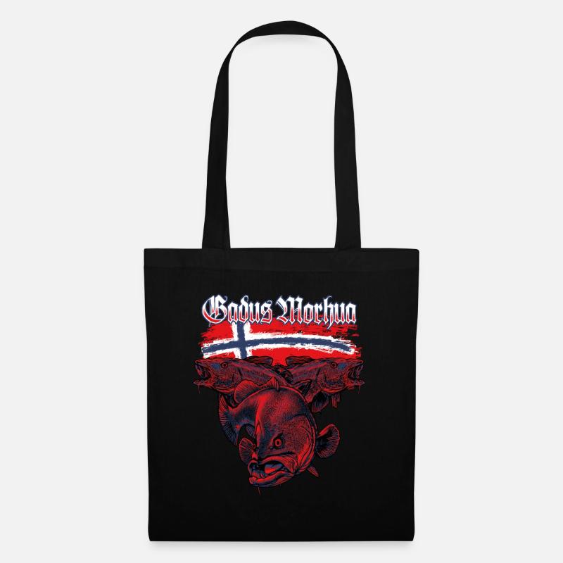 GADUS MORHUA - Cod - Norway - Tote Bag - black
