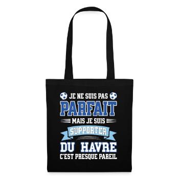 Supporter Football Le Havre Foot Fier Havrais - Sac en tissu - noir - Devant
