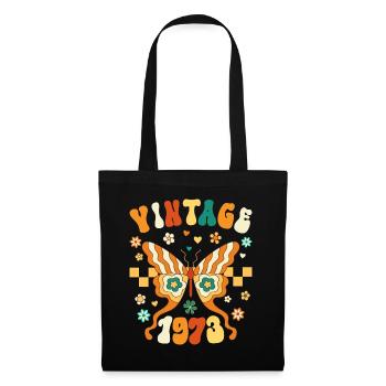 Rétro Groovy 1973 Femme 50 Ans Anniversaire - Sac en tissu - noir - Devant