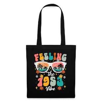 70eme Anniversaire Femme 1953 70 Ans Anniversaire - Sac en tissu - noir - Devant