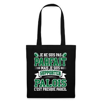 Homme Palois Pau Rugbyman Rugby Humour - Sac en tissu - noir - Devant