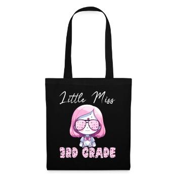 Premier Jour École Classe CE2 Rentrée Fille - Sac en tissu - noir - Devant
