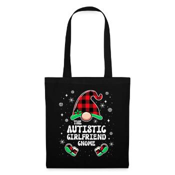 Christmas Family Gnome Autistic Girlfriend - Tote Bag - black - Front