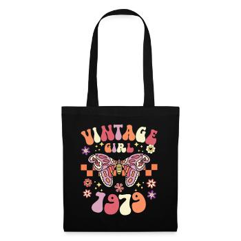 Vintage Année 1979 Fête Anniversaire Femme 45 Ans - Sac en tissu - noir - Devant