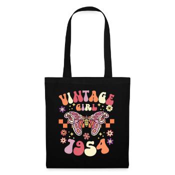 Vintage Year 1954 Birthday Party Woman 70 Years - Tote Bag - black - Front