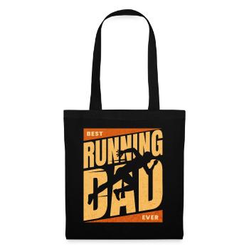 Papa Coureur Marathon Meilleur Papa Runner - Sac en tissu - noir - Devant