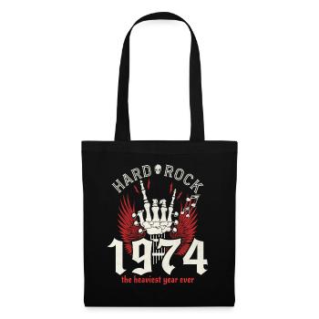 Rock Année 1974 Fête Musicien 50 Ans Anniversaire - Sac en tissu - noir - Devant