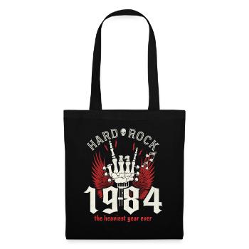 Rock Jahr 1984 Partymusiker 40 Jahre Geburtstag - Stoffbeutel - Schwarz - Vorne