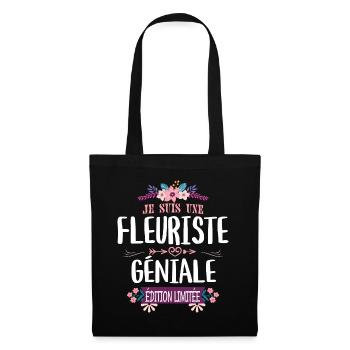 Édition Limitée Fleuriste Géniale - Sac en tissu - noir - Devant
