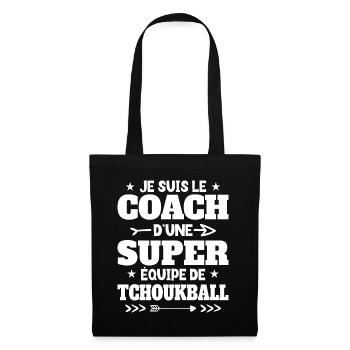 Super Coach Cadeau Pour Coach De Tchoukball - Sac en tissu - noir - Devant