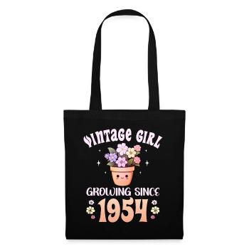 Vintage Year 1954 Birthday Woman 70 Years Old - Tote Bag - black - Front